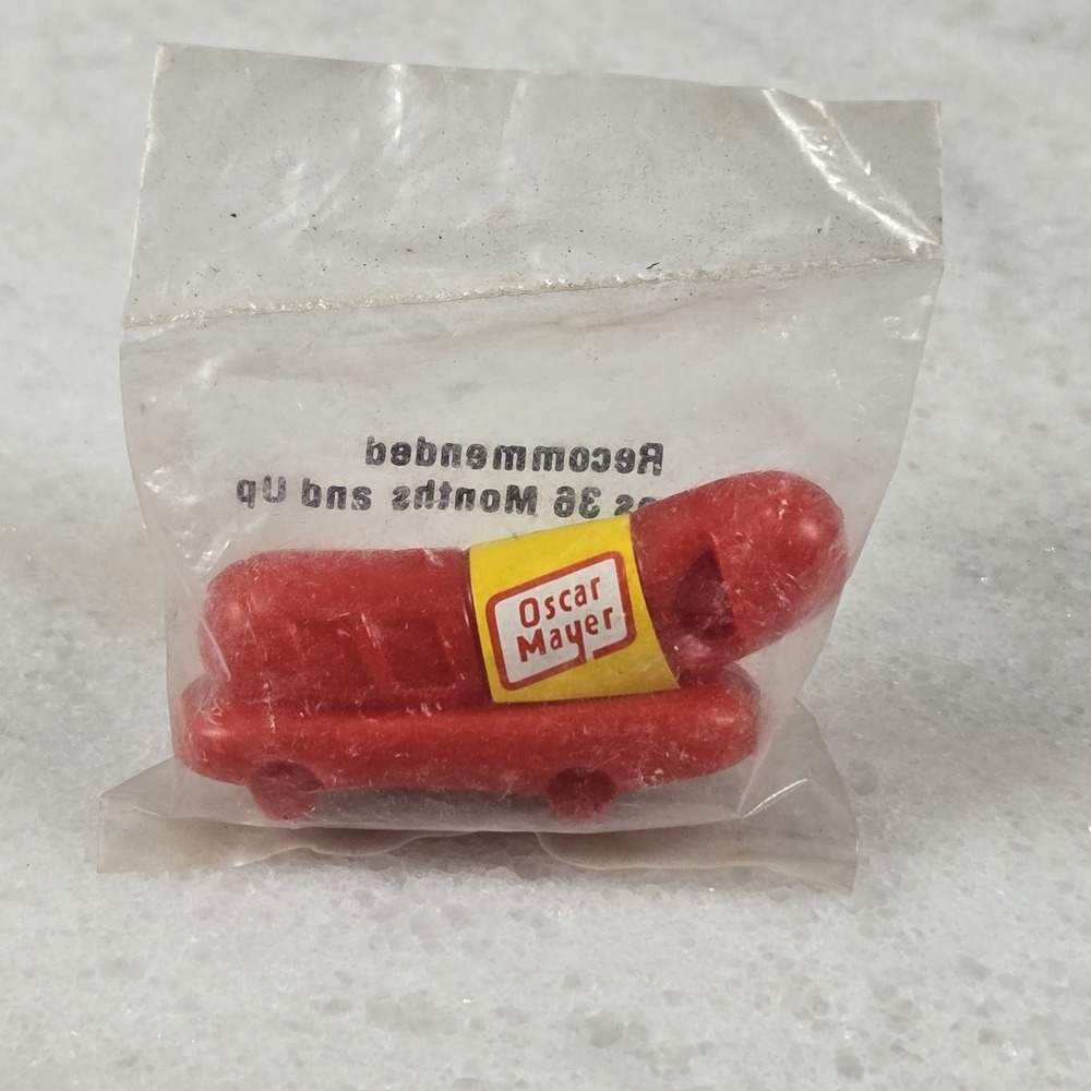 Vtg Oscar Mayer Wienermobile Whistle 1988 Promo Toy Hotdogger Sealed in Package
